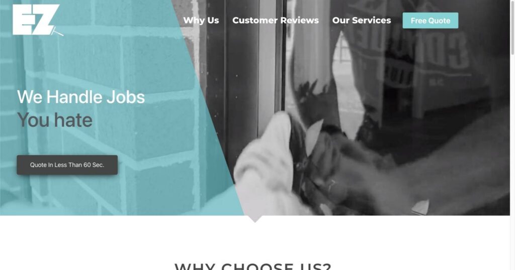 Ez Window Wash website