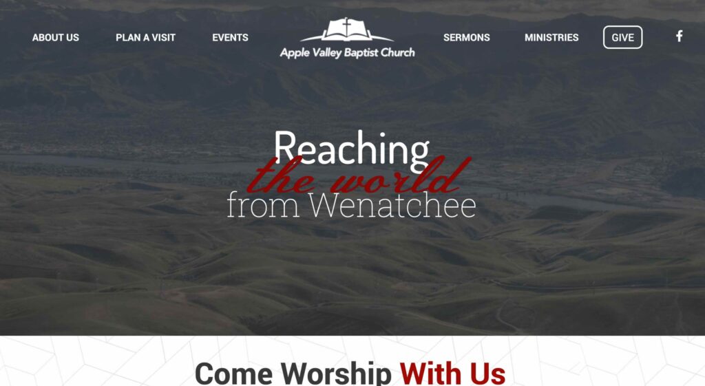 Apple Valley Baptist Church website